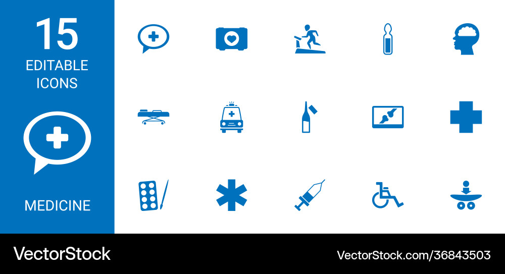 Medicine icons Vector Image
