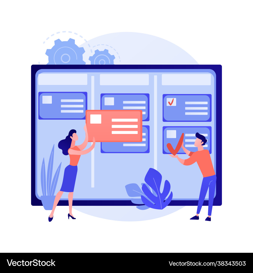 Task management abstract concept Vector Image