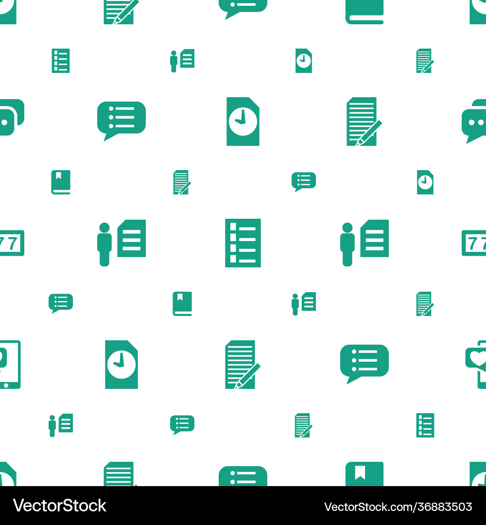 Text icons pattern seamless white background Vector Image
