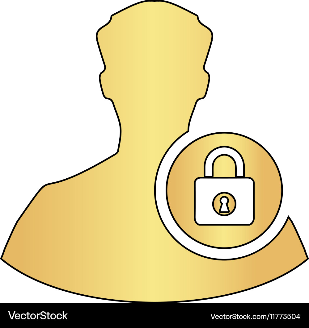 Authenticate computer symbol vector image