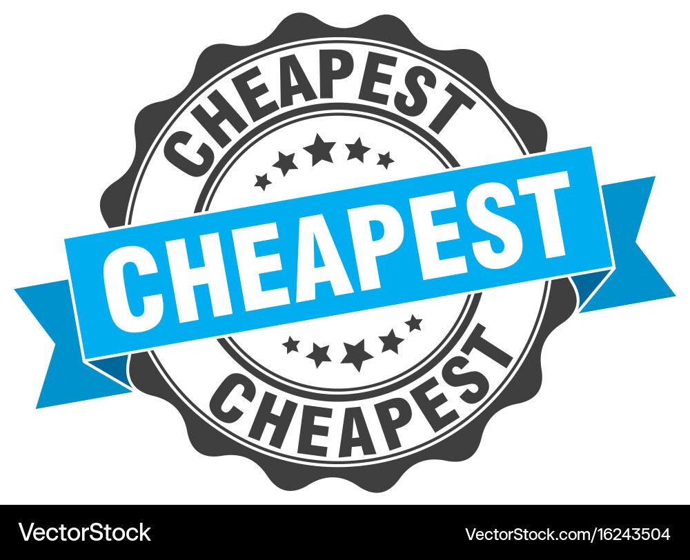 Cheapest stamp sign seal Vector Image