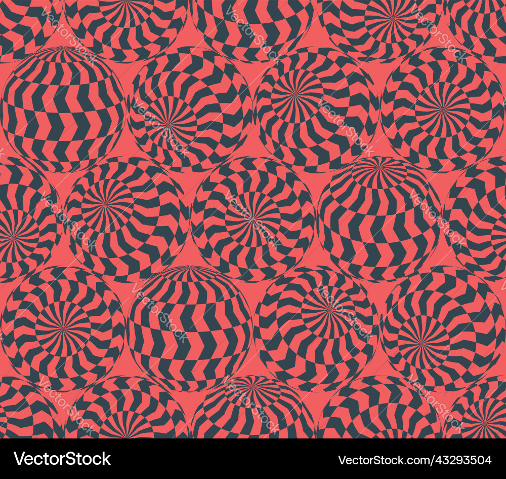 Checkered chevron patterned balls in different Checkered chevron patterned balls in different vector image