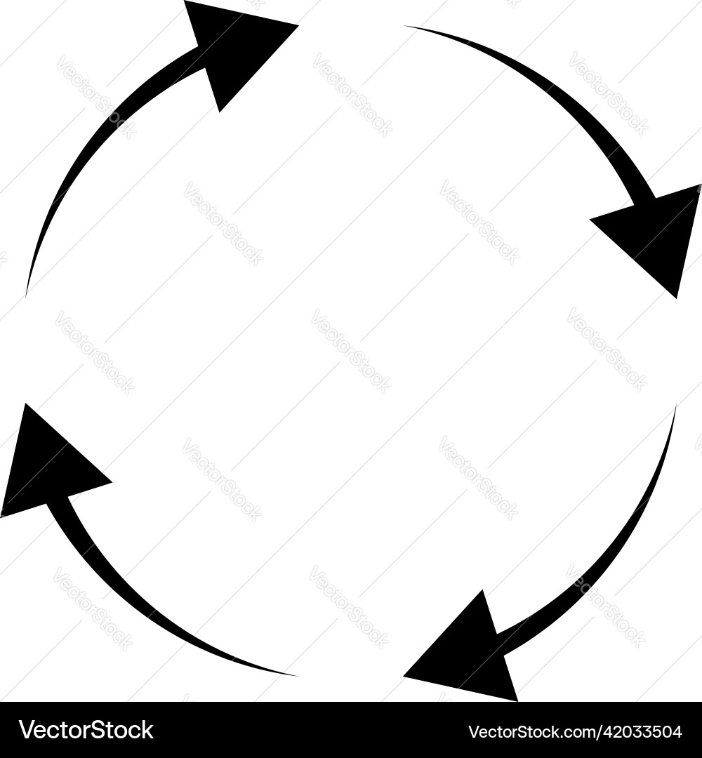Circular circle arrow element as recycling update Circular circle arrow element as recycling update vector image