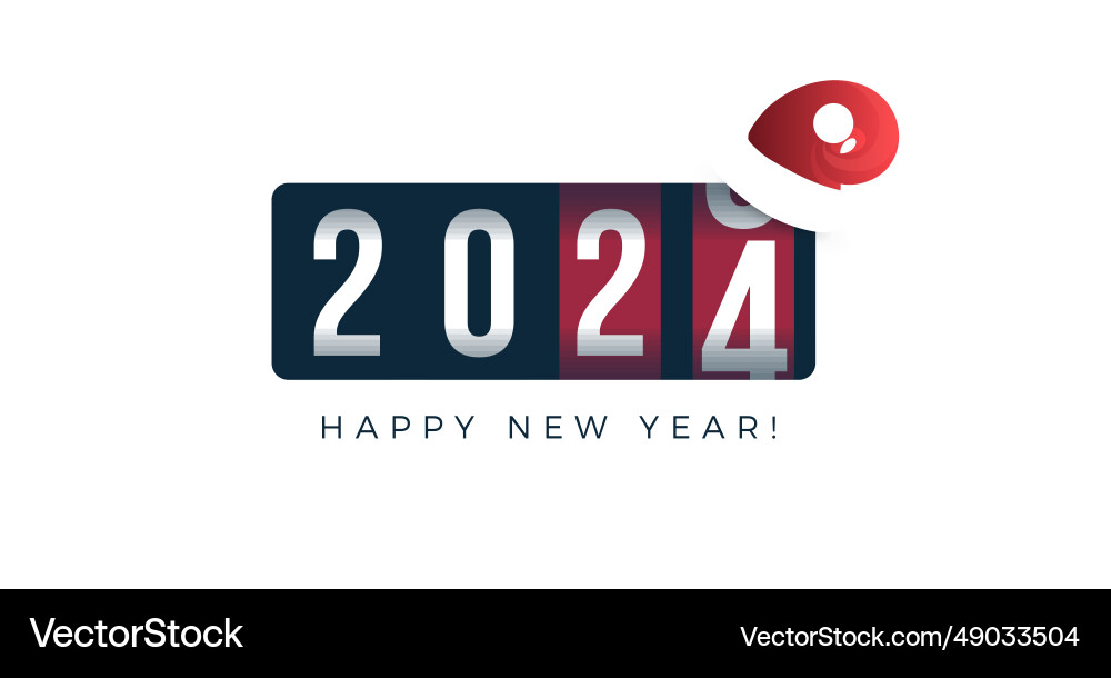 Countdown bis 2024 in analoger Gegenart vibrierend Countdown bis 2024 in analoger Gegenart vibrierend vektorbild