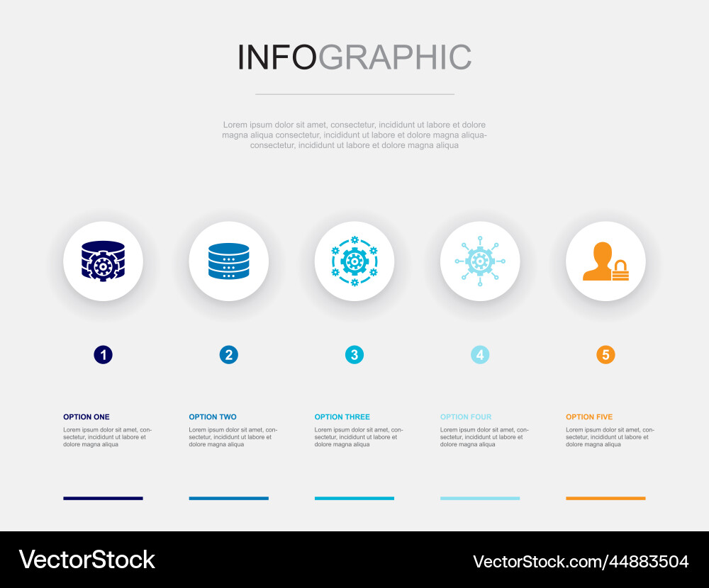 Dms data system management privacy icons vector image