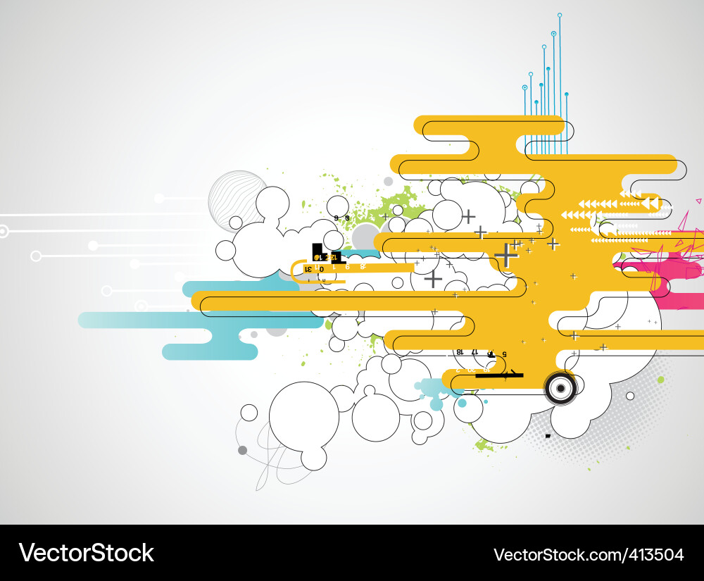 Dynamic Geometric Background vector image