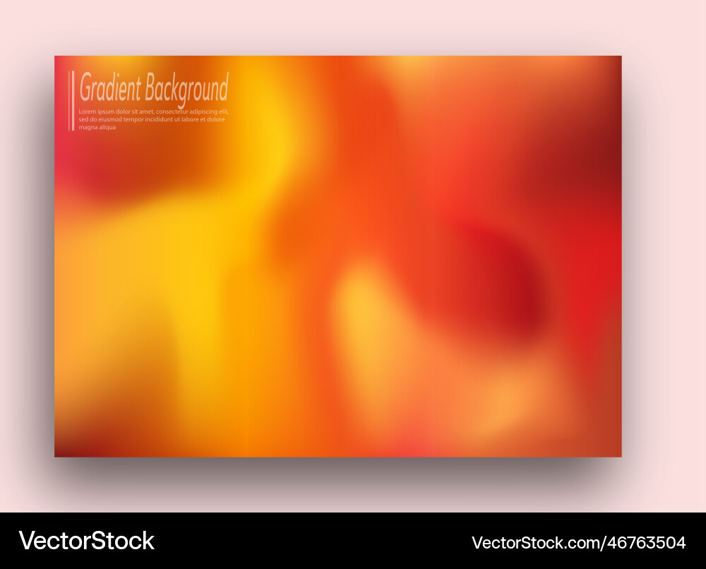 Gradient background color blur template Gradient background color blur template vector image