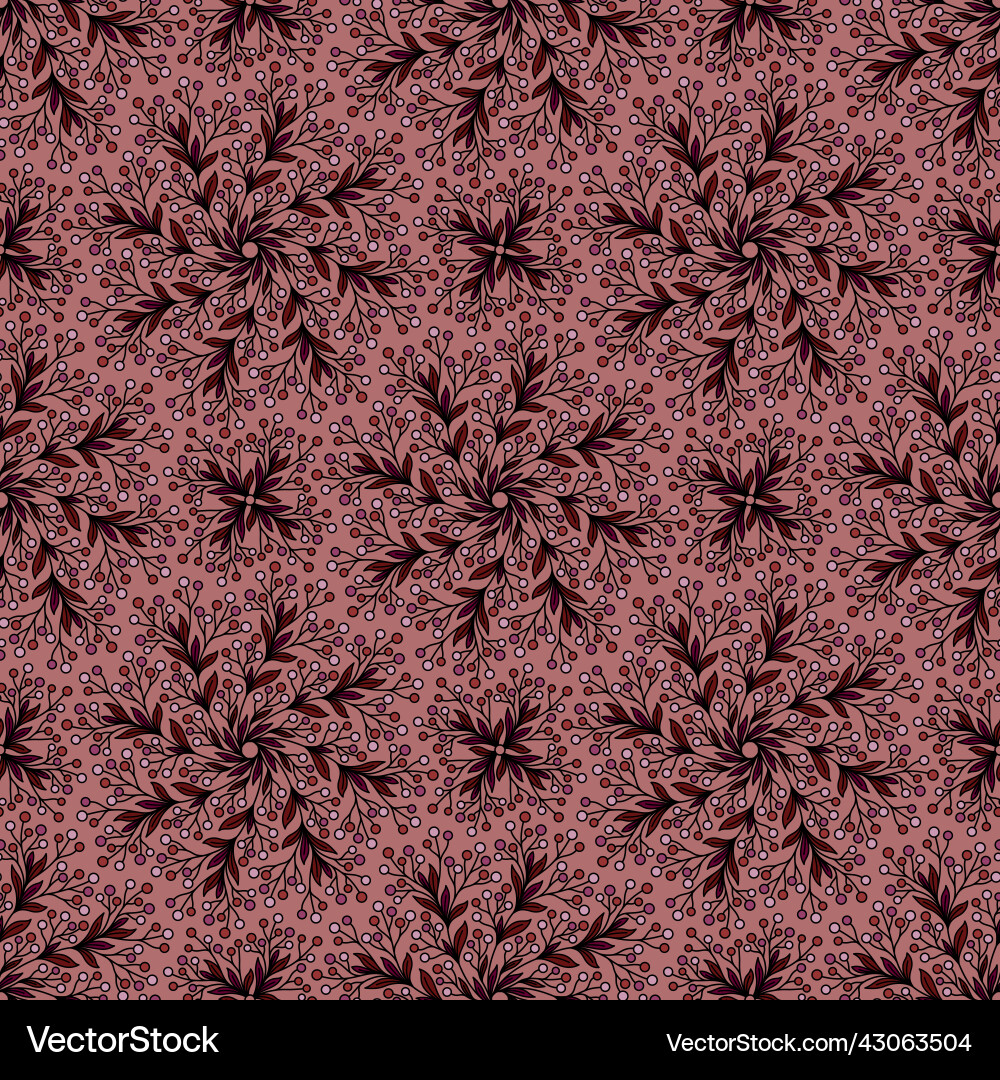 Light red seamless background with round Vector Image