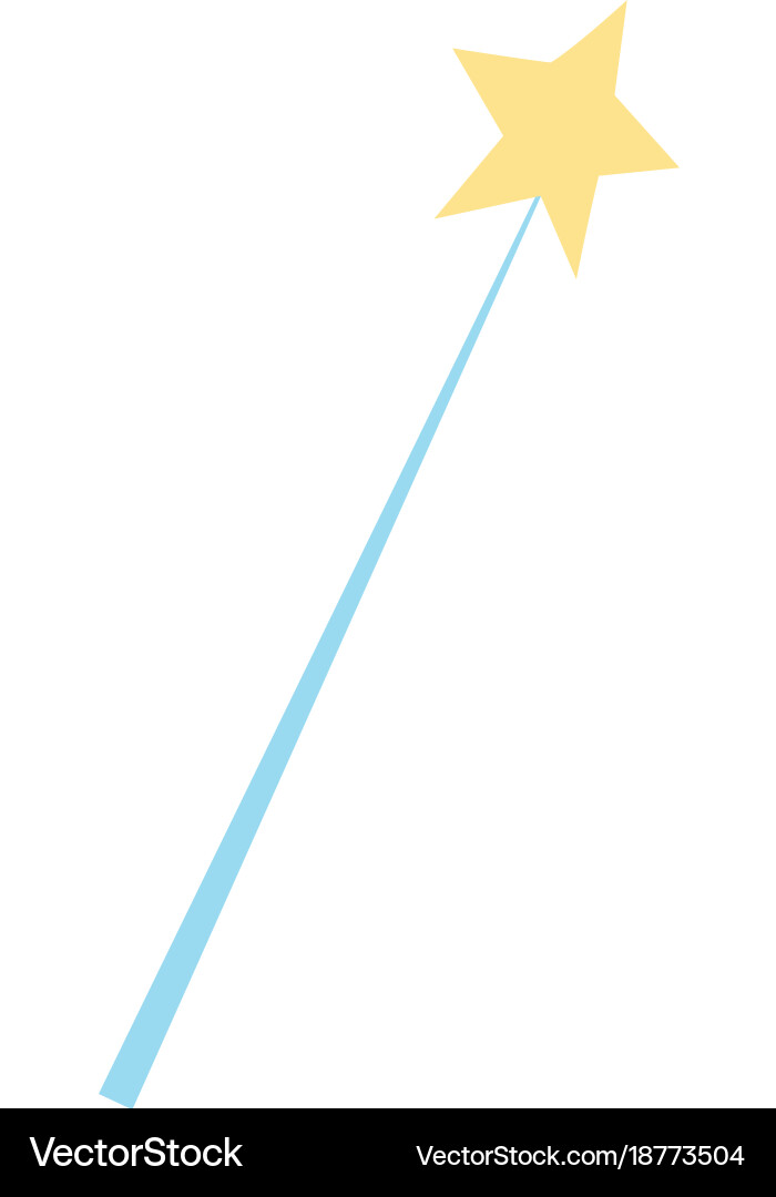Magic wand stick to wizard object Vector Image