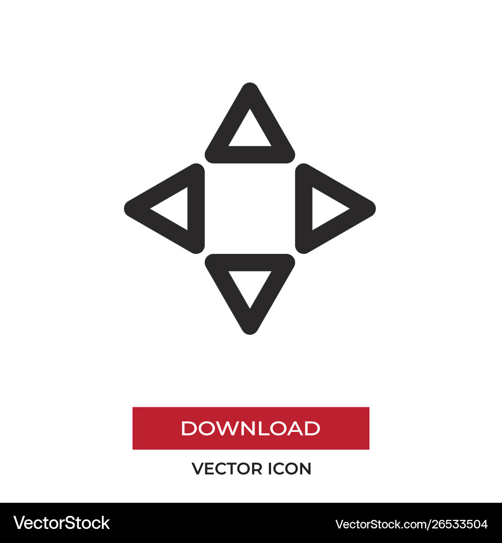 Navigation arrows icon in modern style for web Navigation arrows icon in modern style for web vector image
