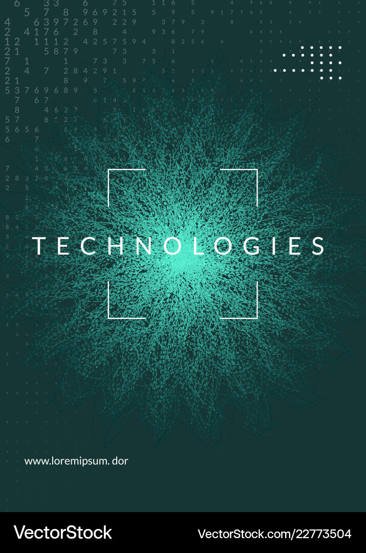 Visualization background technology for big data Vector Image