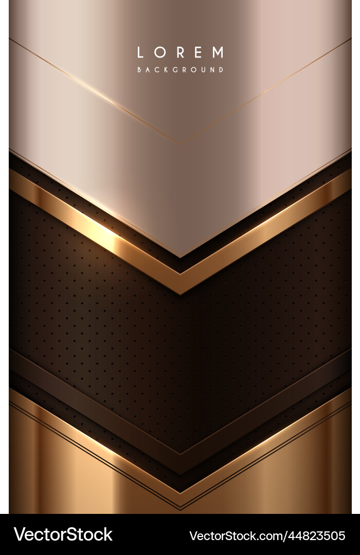 Abstract brown and gold luxury shapes background Abstract brown and gold luxury shapes background vector image