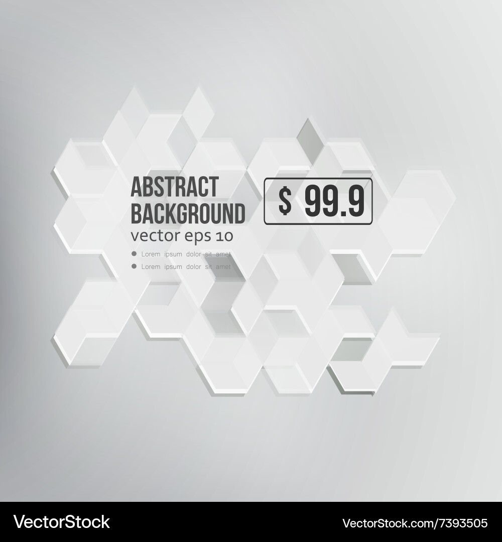Abstract design hexagonal background Vector Image