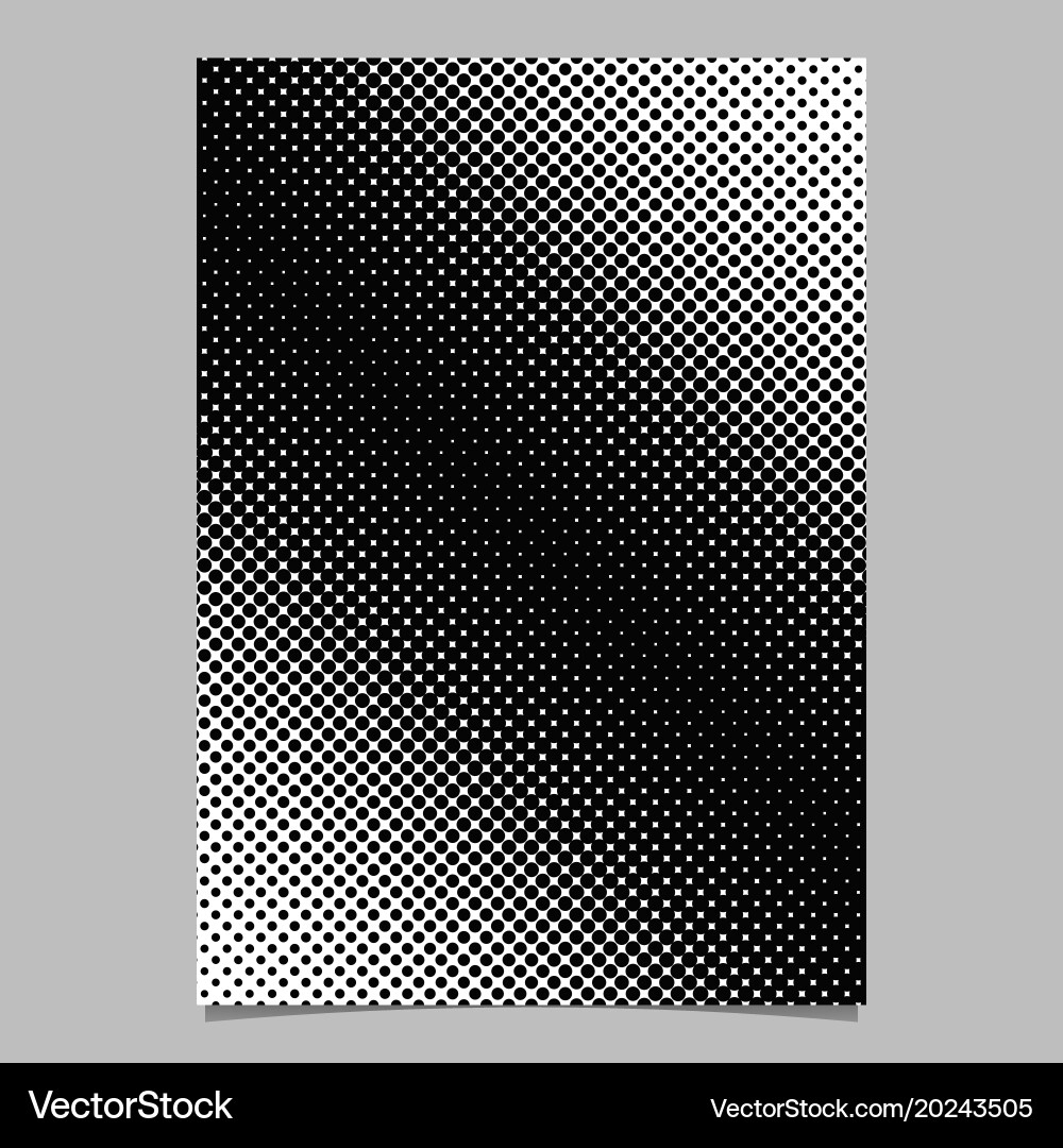 Abstract halftone circle pattern background vector image