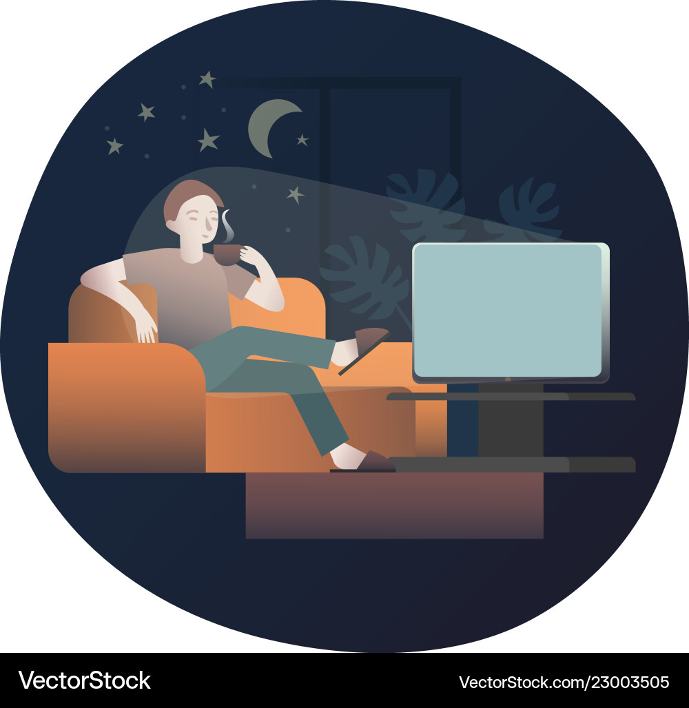 Daily evening program before bed Daily evening program before bed vector image
