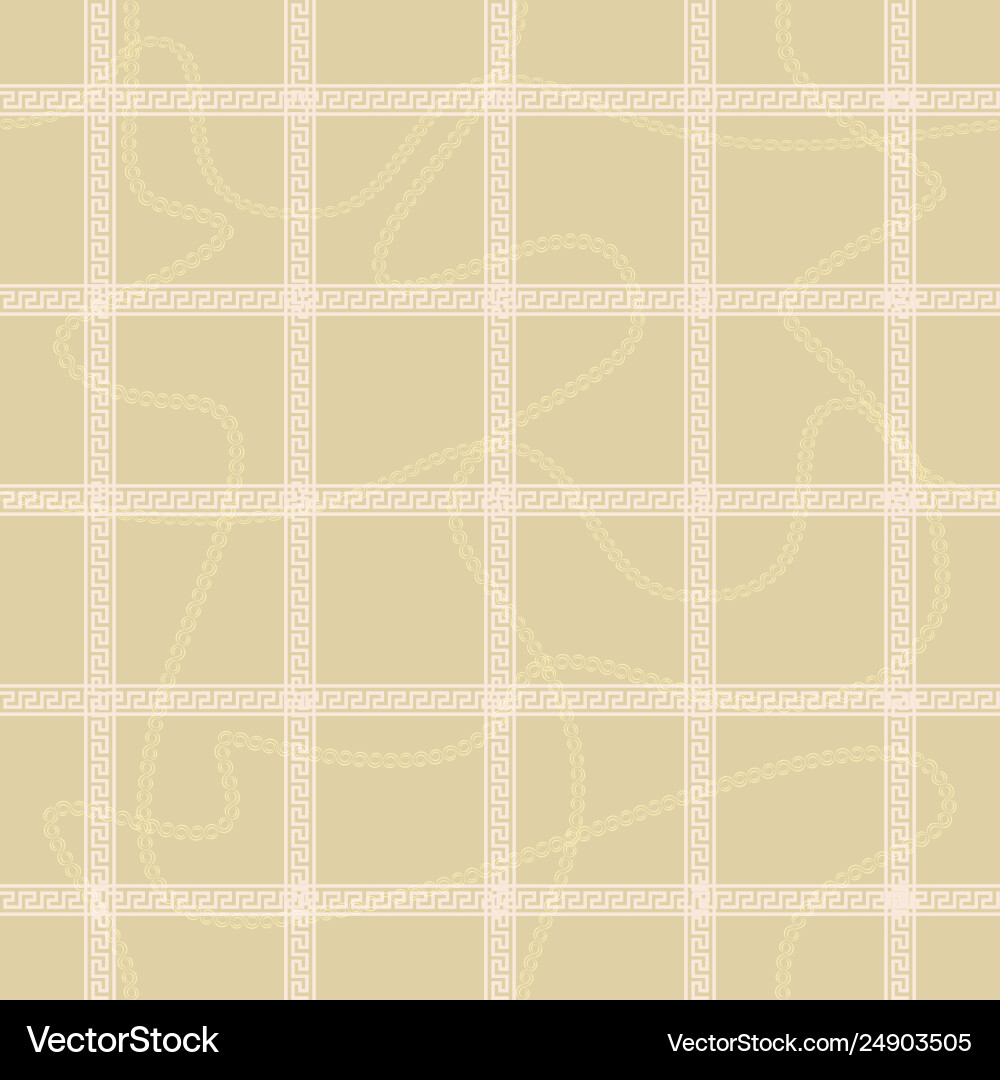 Seamless pattern with continuous curved chains Seamless pattern with continuous curved chains vector image