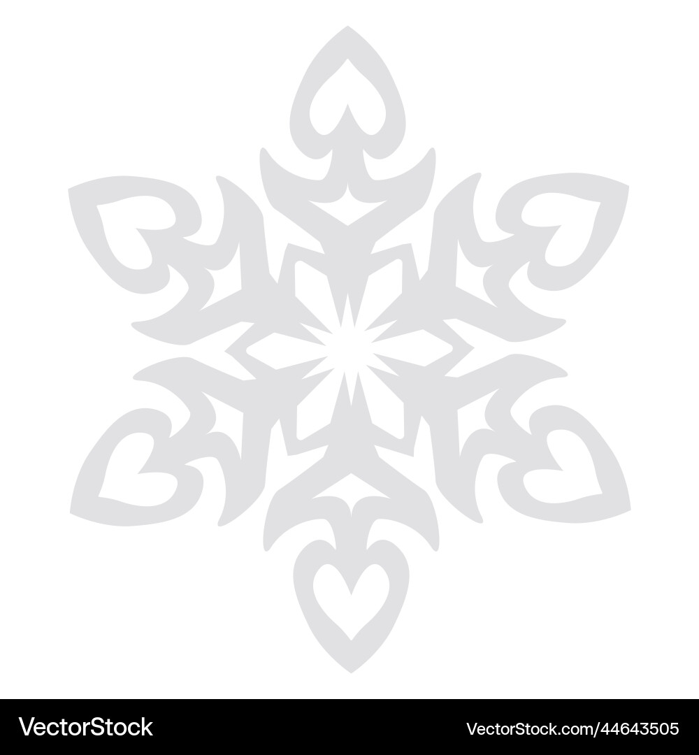 Snowflake graphics on a white background Snowflake graphics on a white background vector image