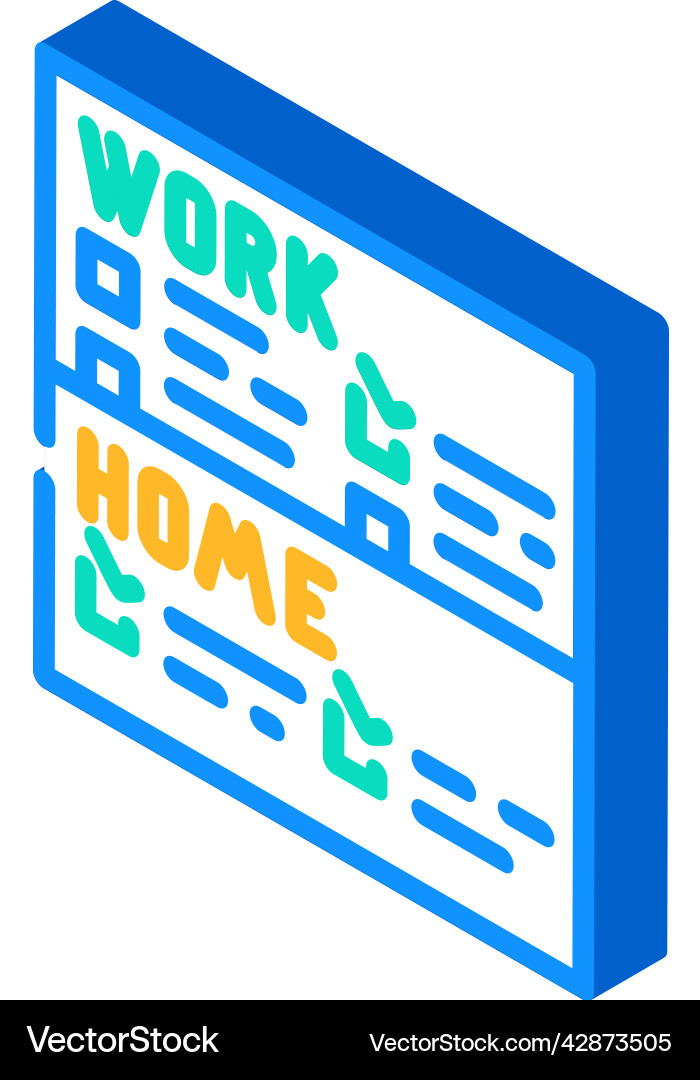 To-do lists with clear separation of work and life To-do lists with clear separation of work and life vector image