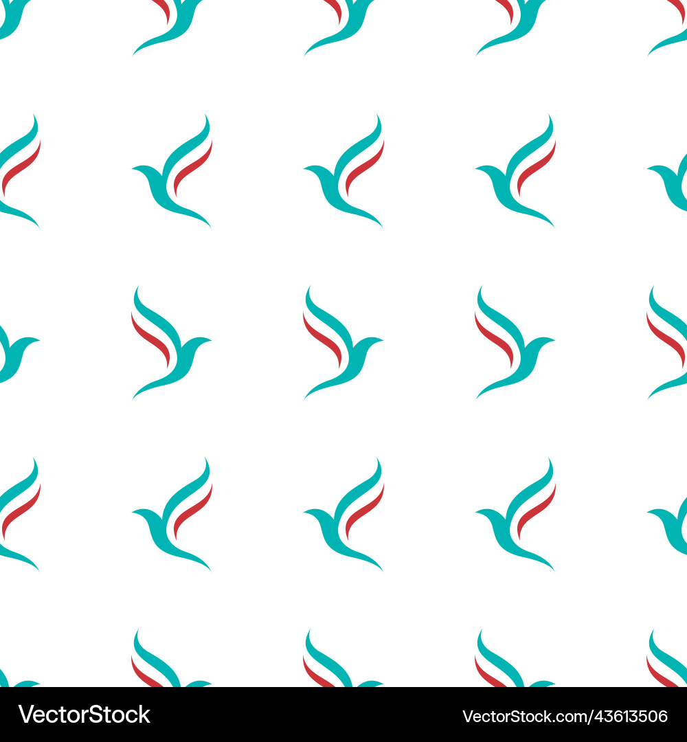 Abstract bird pattern simple background Abstract bird pattern simple background Vector Image