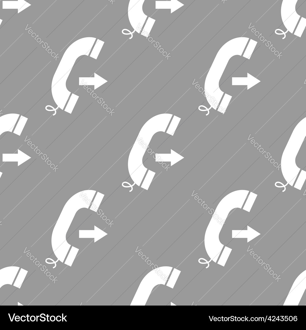 Call seamless pattern vector image