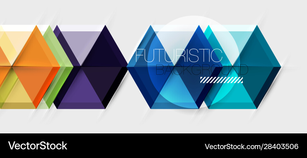 Geometric triangle and hexagon abstract background Geometric triangle and hexagon abstract background Vector Image