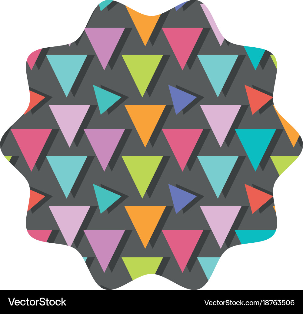 Isolated pattern seal stamp design Vector Image