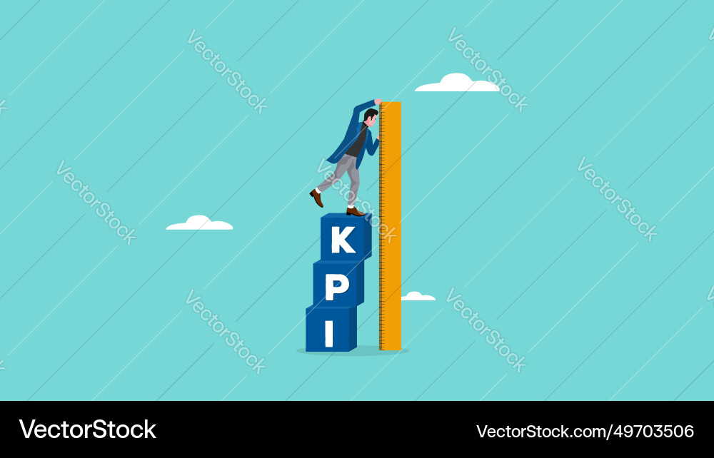 Kpi key performance indicator measurement Kpi key performance indicator measurement Vector Image