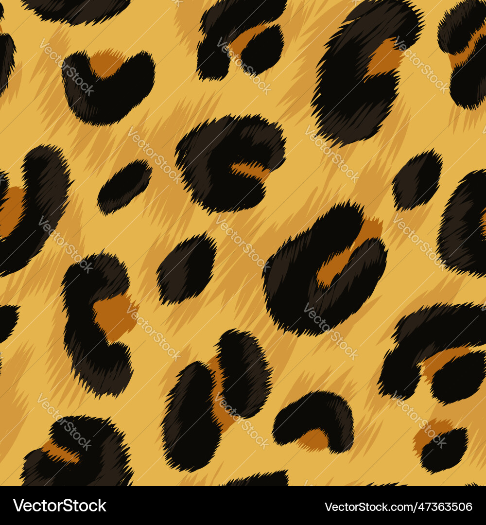 Leopard Skin Pattern - Seamless Texture vector image