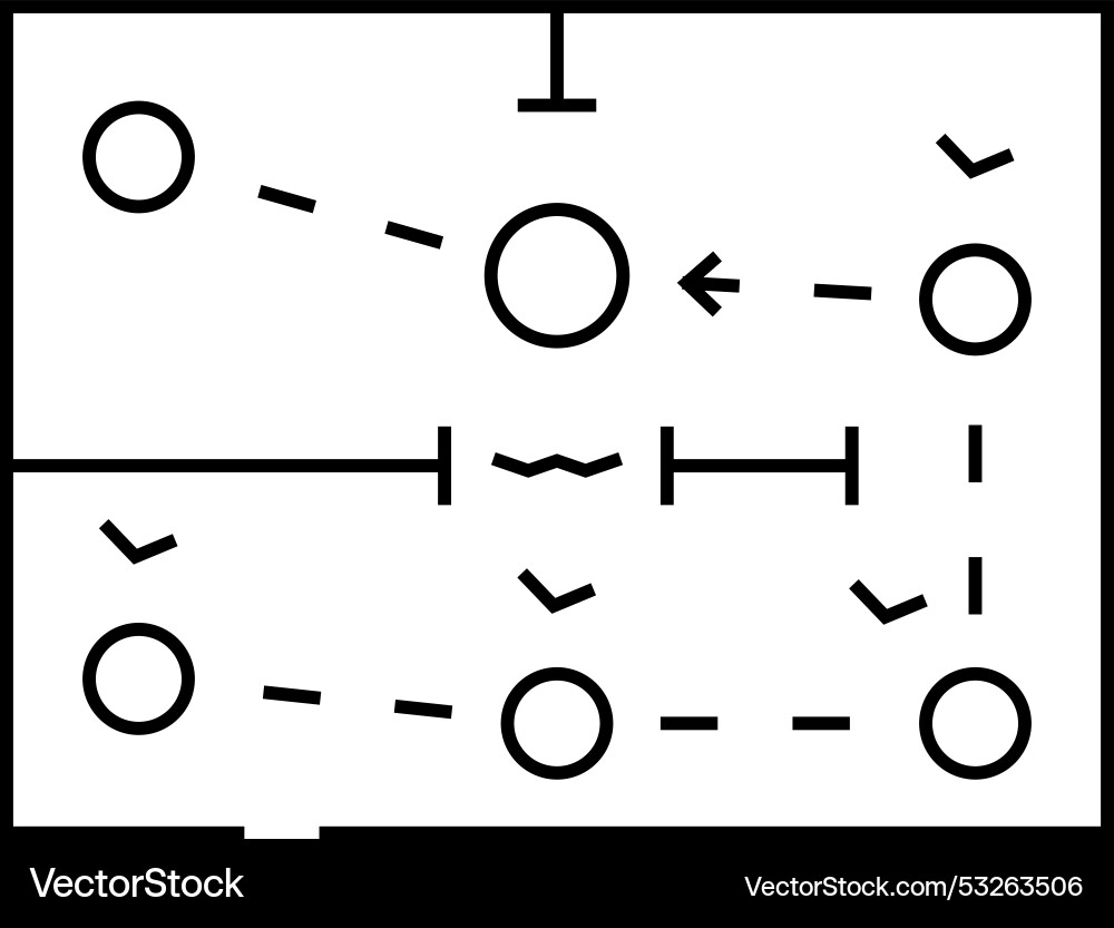 Route optimization autonomous delivery line icon Route optimization autonomous delivery line icon vector image