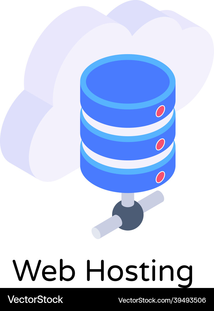 Web hosting vector image