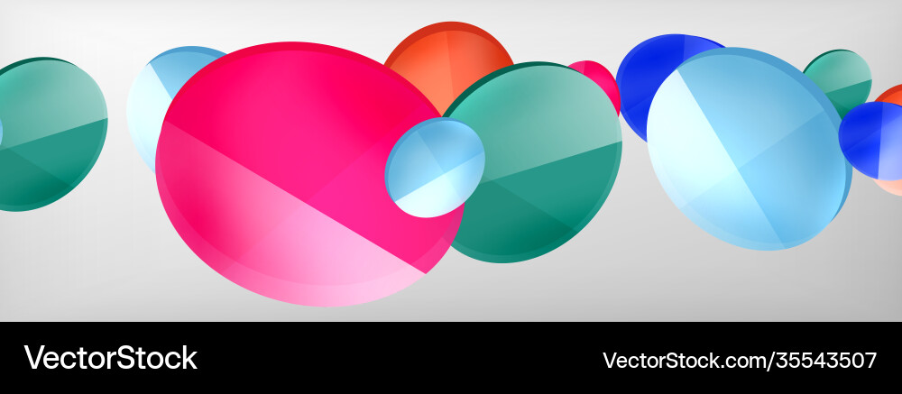 Abstract glossy round shapes background Abstract glossy round shapes background vector image