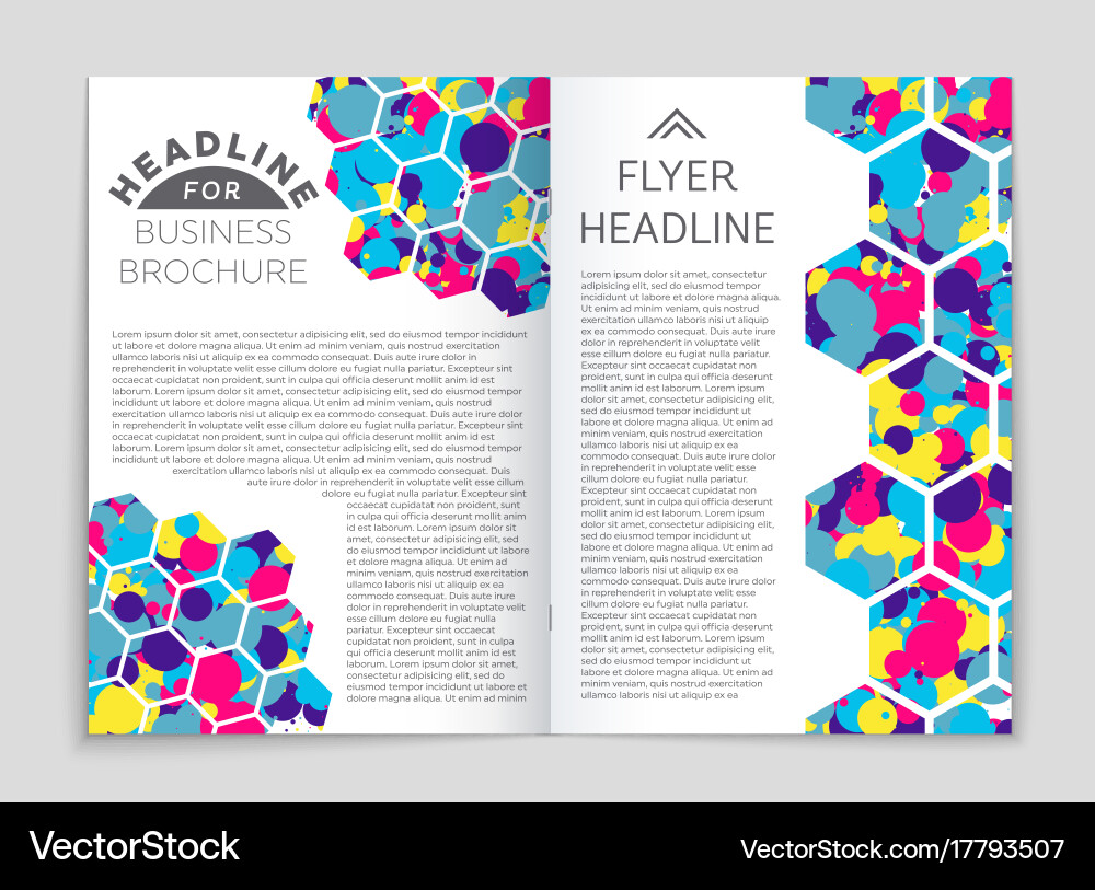 Abstract layout background set for art vector image