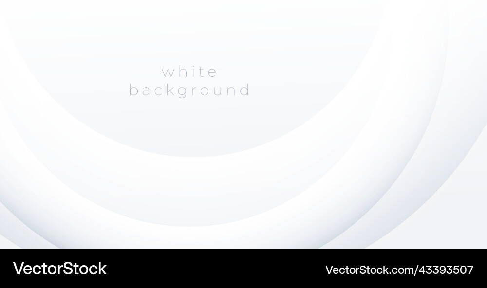 Abstract white background with curve lines vector image