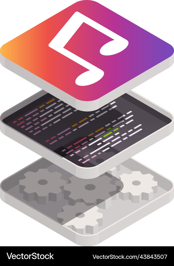 Application development concept Application development concept vector image