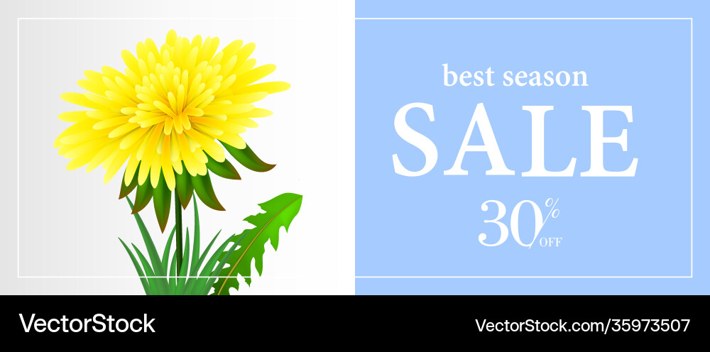 Best season sale thirty percent off banner Best season sale thirty percent off banner vector image