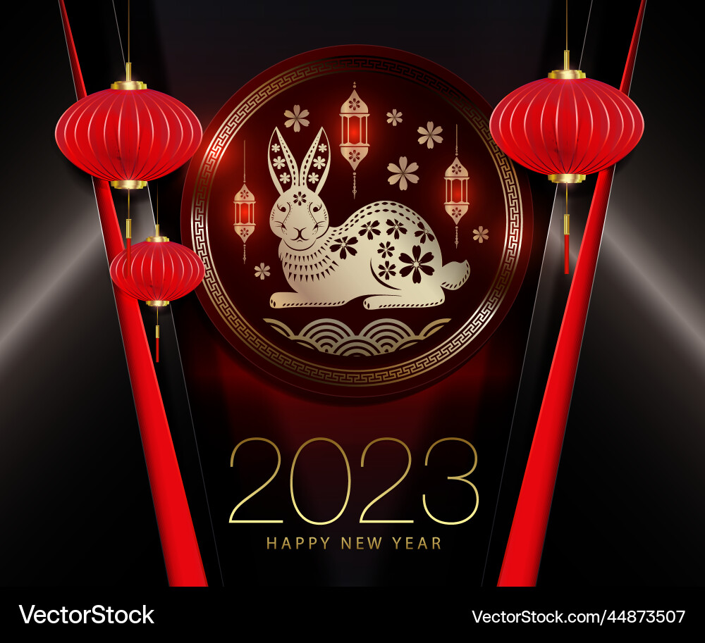 Composition with a rabbit in round frame Composition with a rabbit in round frame vector image