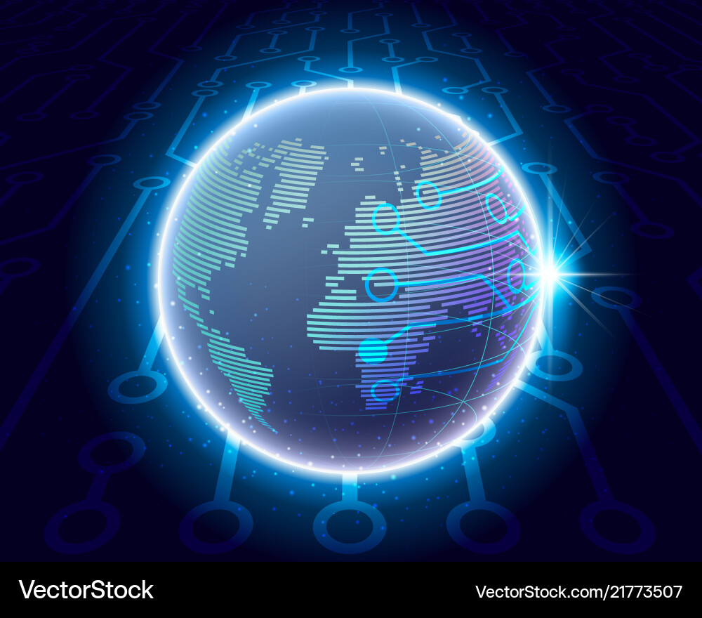 Global Network Connection vector image