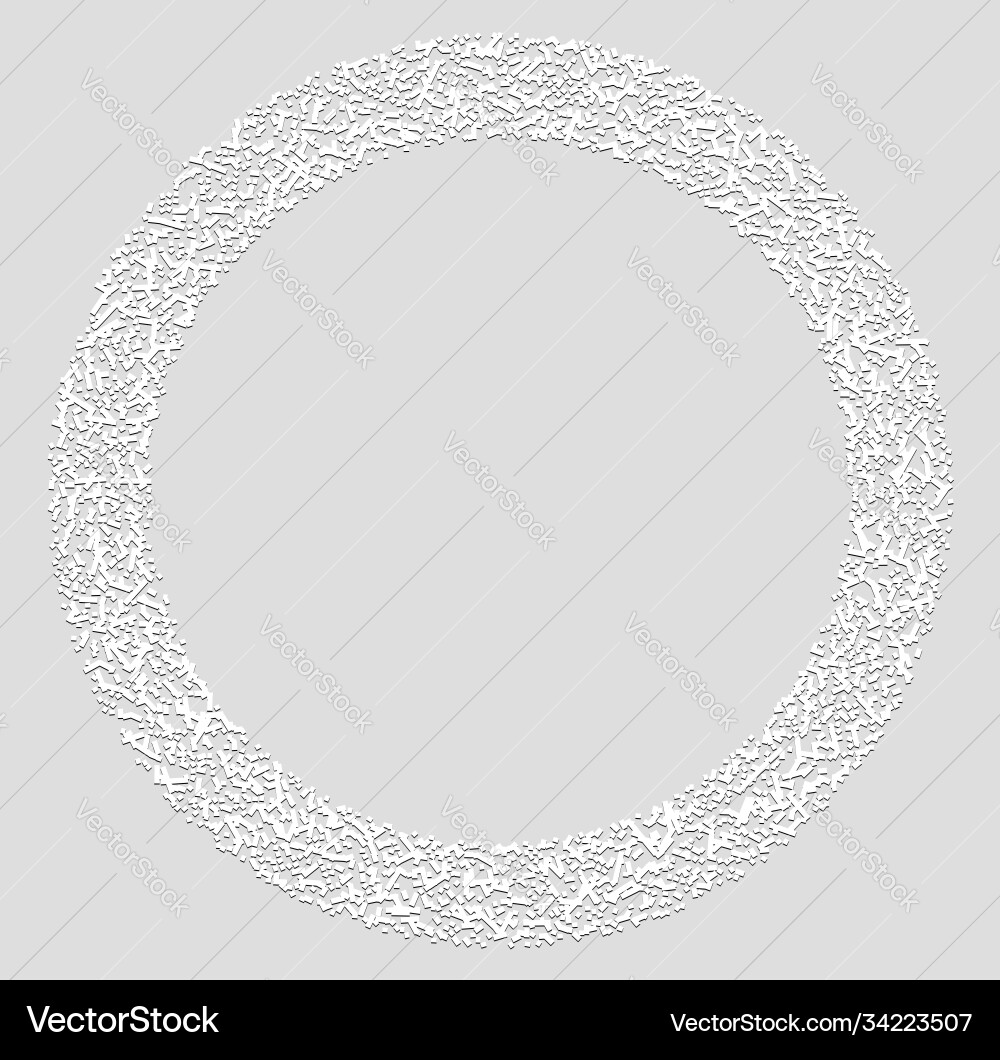 Grayscale random squares in circle formation Grayscale random squares in circle formation vector image
