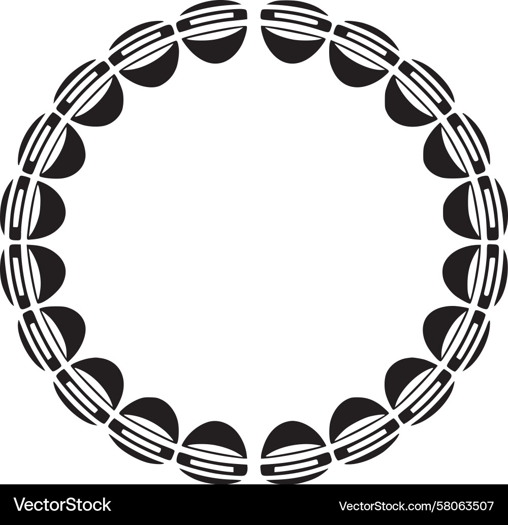 Interlocking Circle Pattern Vector Image