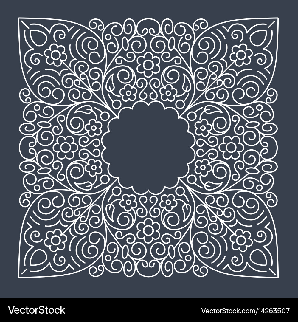 Linear frames design template Vector Image