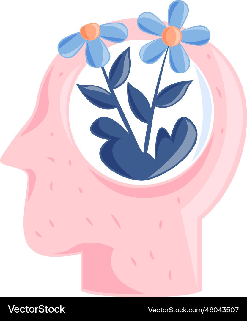 Mental Wellness Support Royalty Free Vector Image