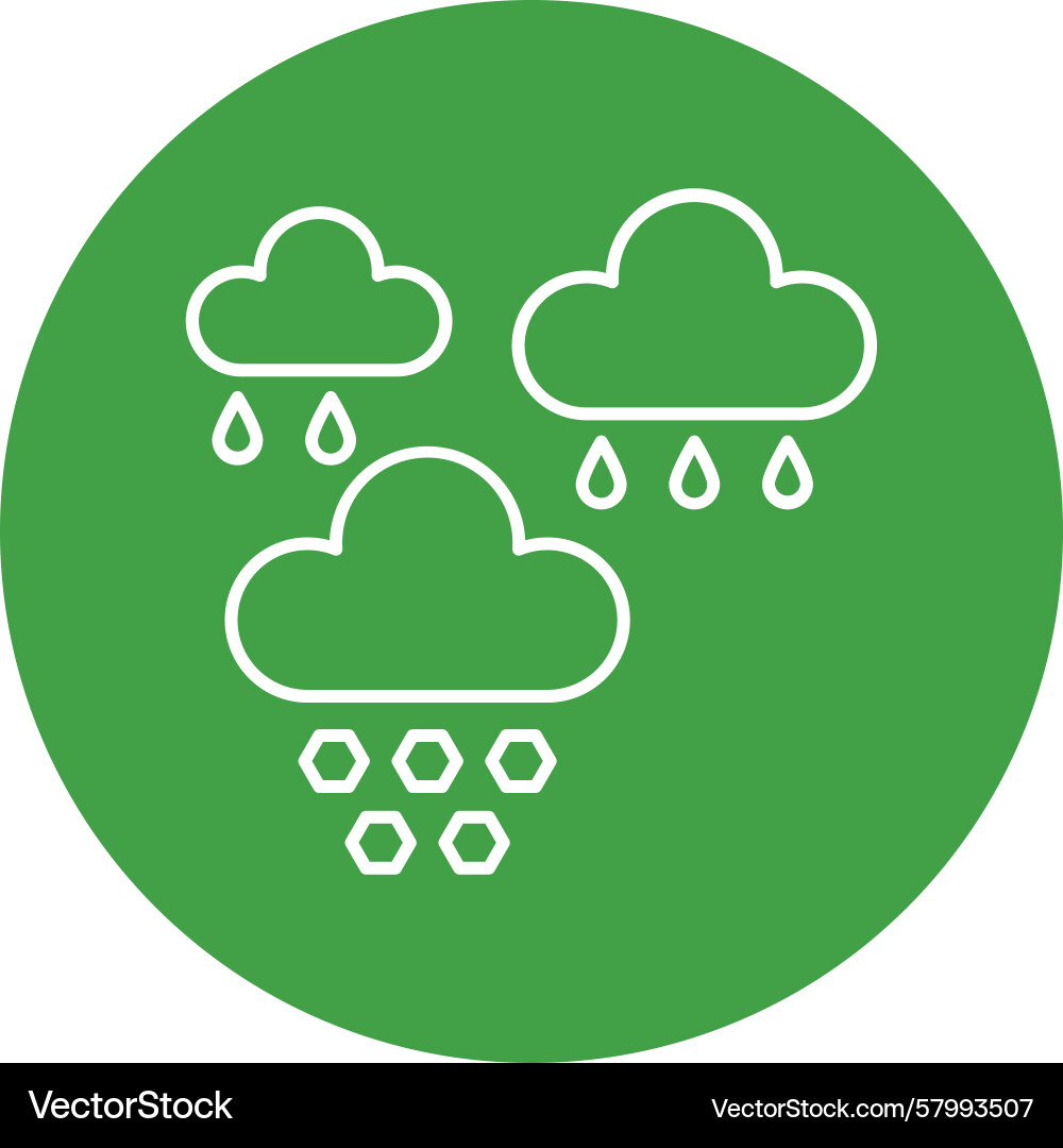 Multi-Circle Hail Collection Vector Image