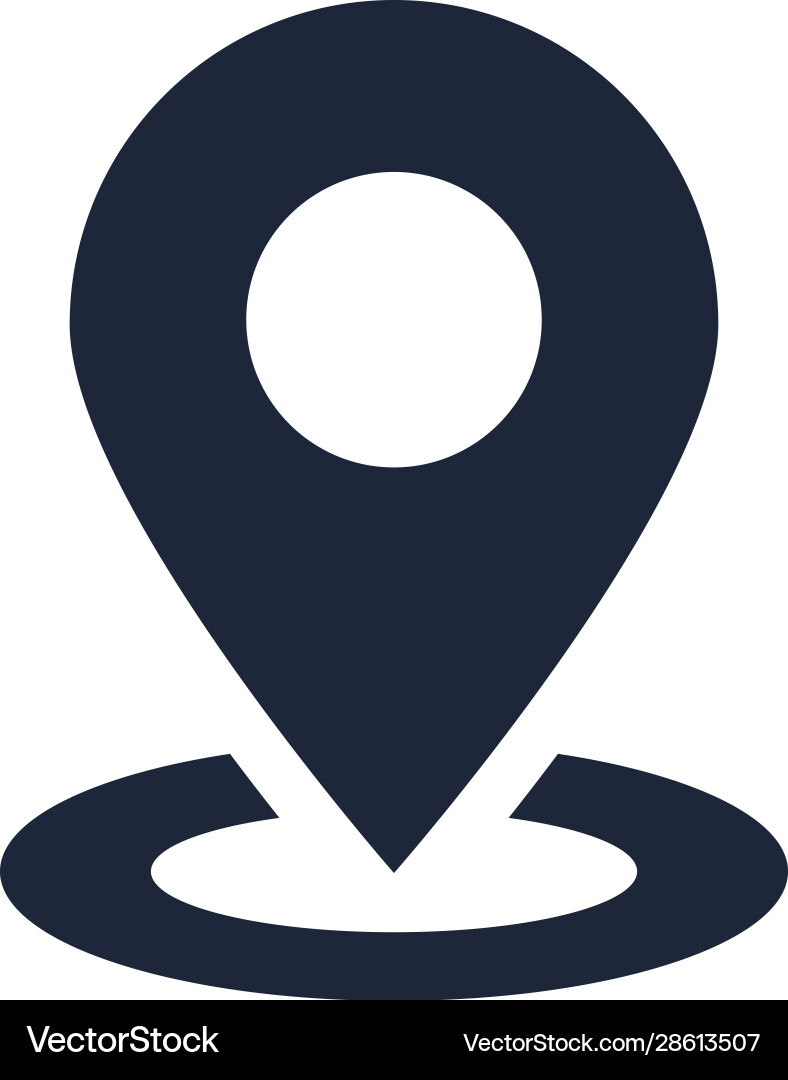 Pin pointer location isolated icon vector image