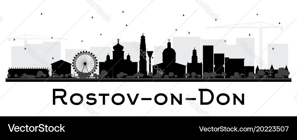 Rostov-on-Don City Skyline Vector Image