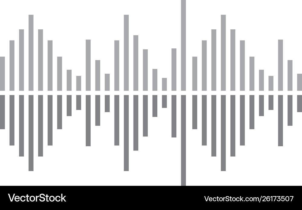 Sound Wave Spectrum vector image