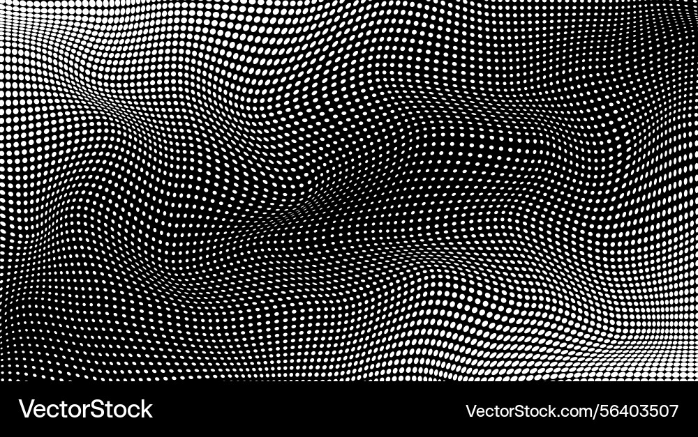 Spotted gradient pattern wavy halftone effect Spotted gradient pattern wavy halftone effect vector image