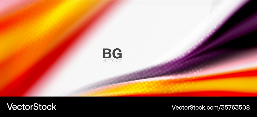 Abstract background smooth flowing lines blurred vector image