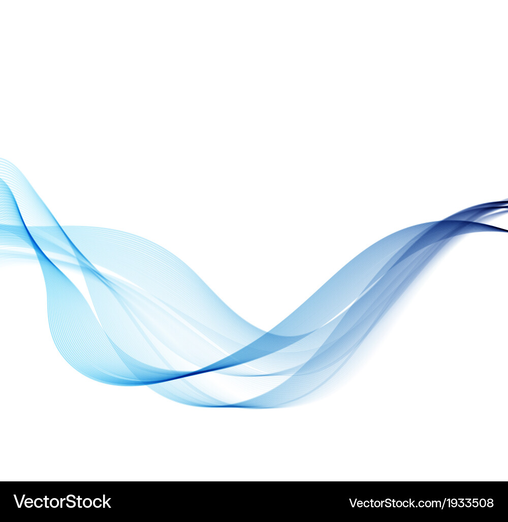 Abstract Blue Smoke Wave Background Royalty Free Vector