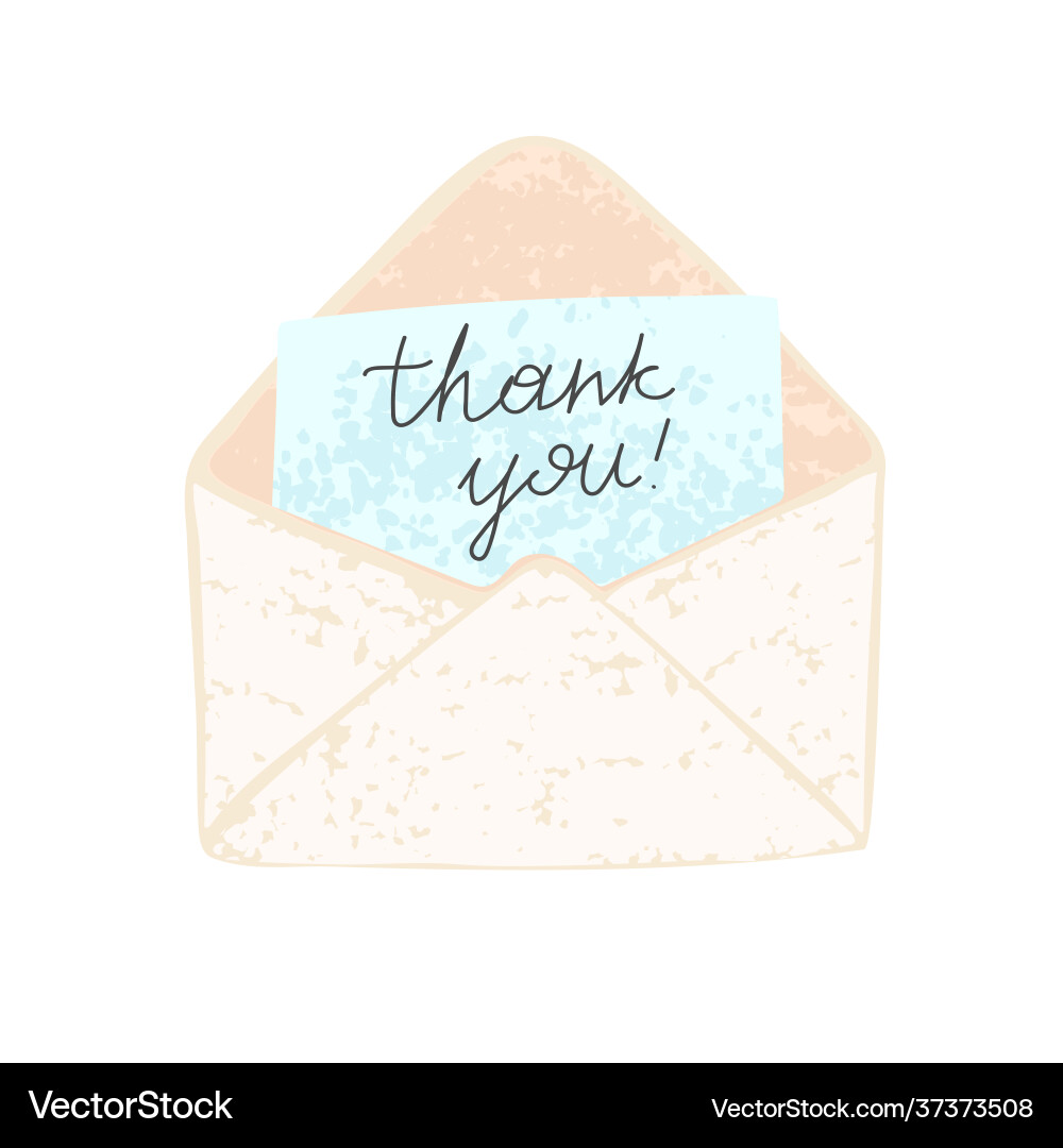 An open envelope with paper An open envelope with paper vector image