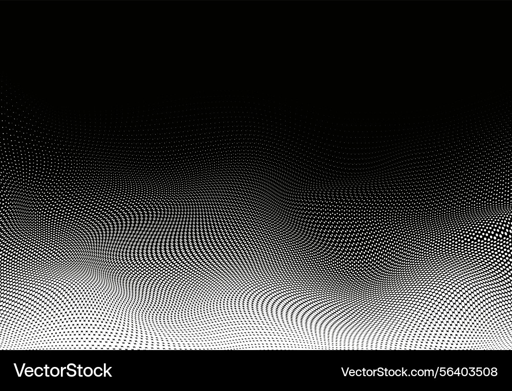 Dynamic Dot Halftone Pattern vector image